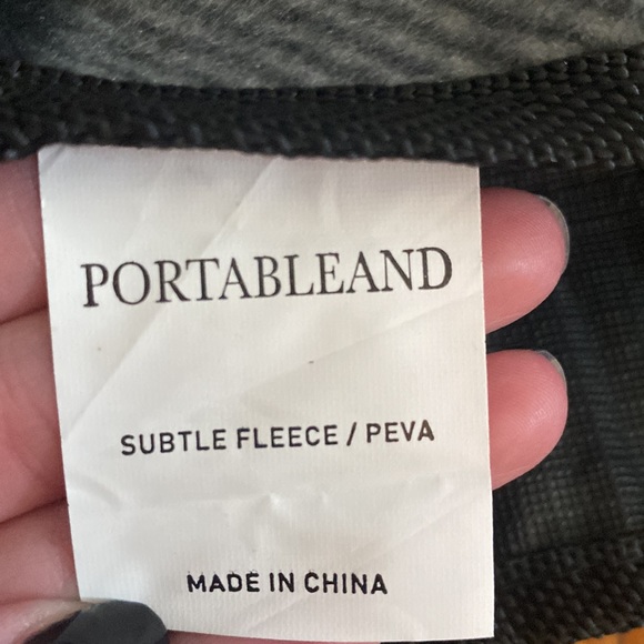 Roll up picnic blanket white and black plaid - Picture 3 of 5